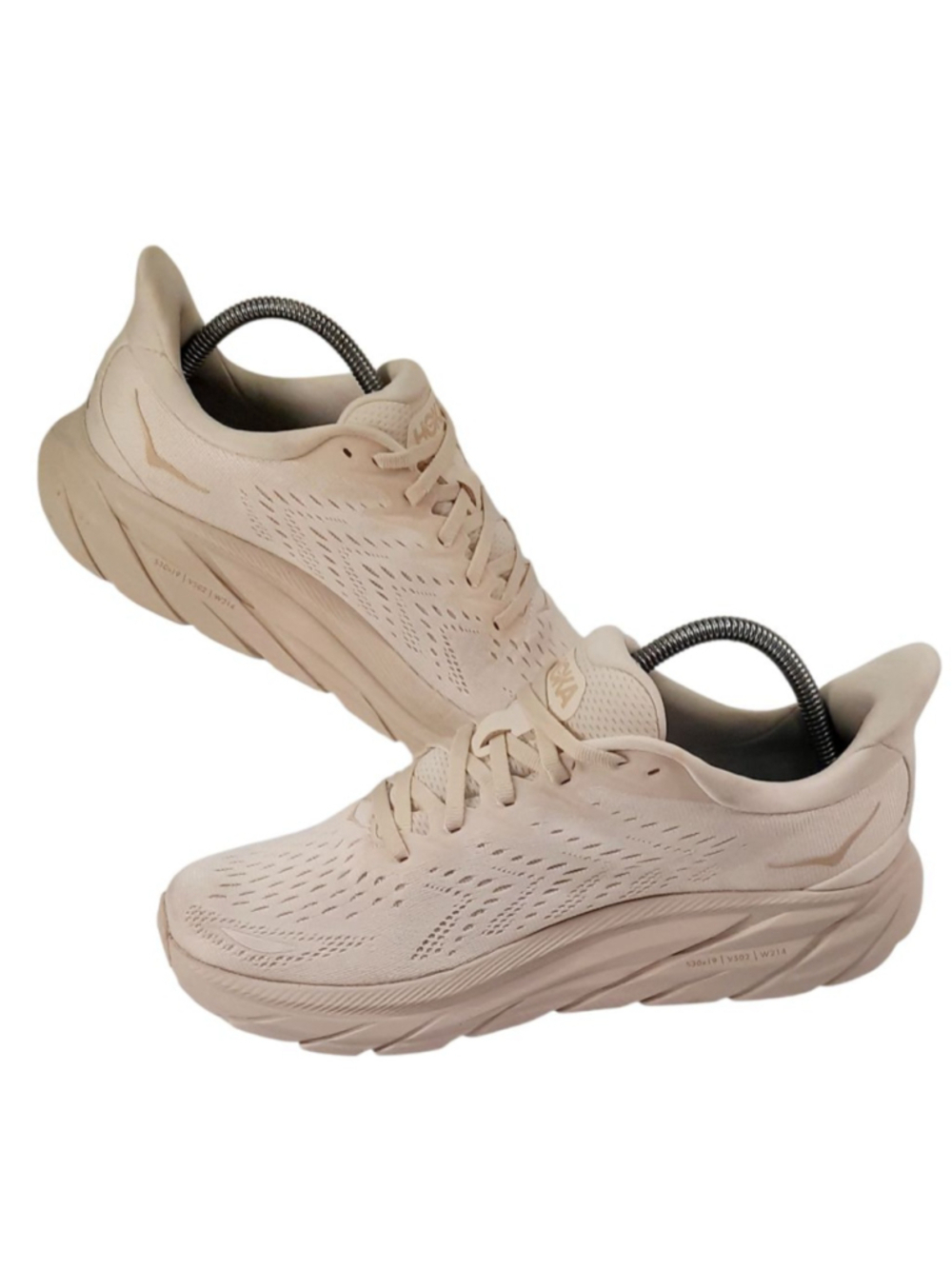 HOKA One Clifton 8 Running Shoes 'Eggnog Shifting Sand' Women's size 9.5B - Picture 3 of 5